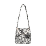 Women Shoulder Bag Handbag Jacquard Embroidery Beach Tote Bags Purse