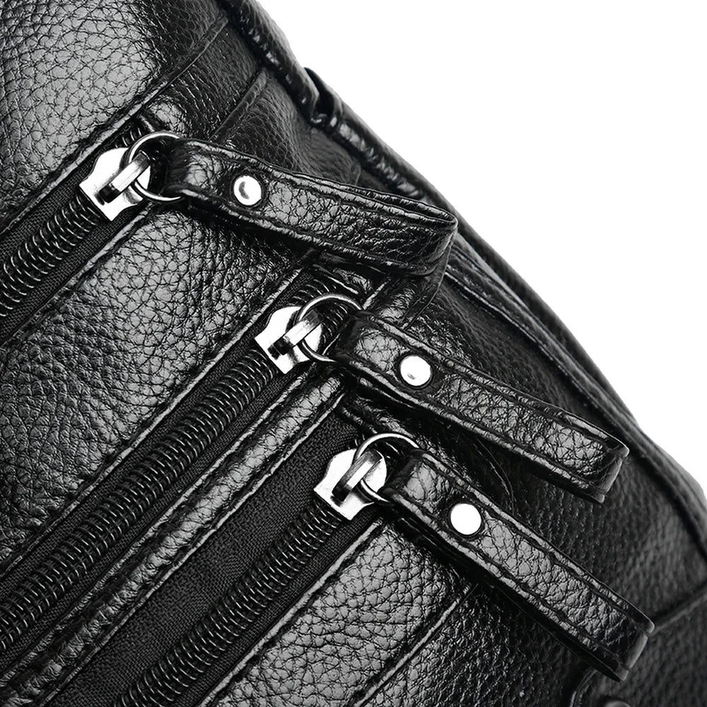 Multi-function Women Shoulder Bag Soft PU Leather Satchels