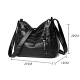Multi-function Women Shoulder Bag Soft PU Leather Satchels