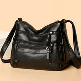 Multi-function Women Shoulder Bag Soft PU Leather Satchels