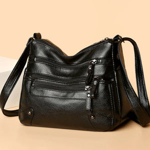 Multi-function Women Shoulder Bag Soft PU Leather Satchels