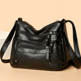 Multi-function Women Shoulder Bag Soft PU Leather Satchels