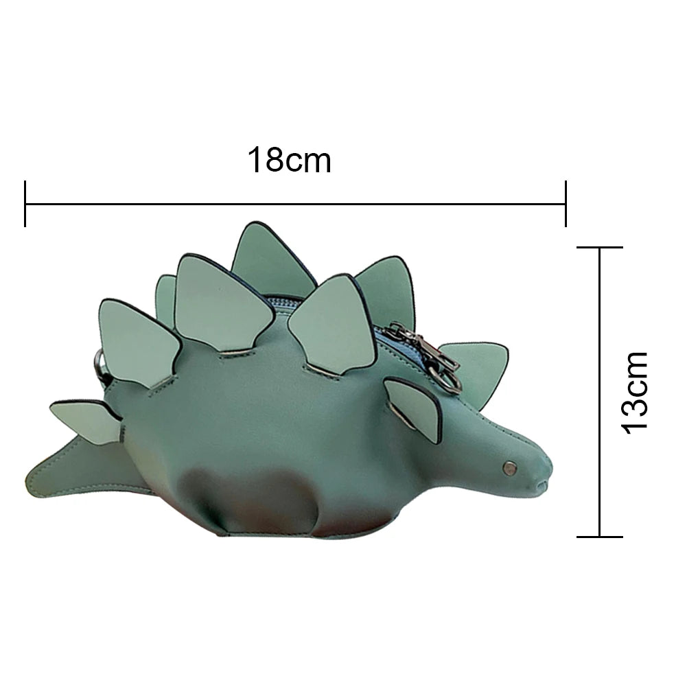Women Shoulder Bags Dinosaur Shape Messenger Bag Casual Ladies Mini Purse Handba