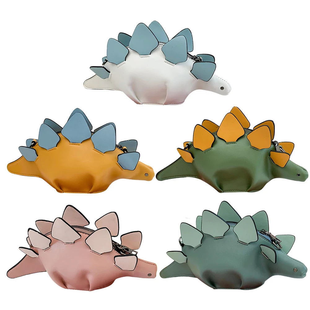 Women Shoulder Bags Dinosaur Shape Messenger Bag Casual Ladies Mini Purse Handba