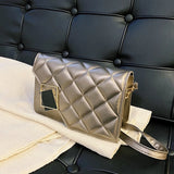 Women Shoulder Bags Lattice Crossbody Chain Messenger Bag