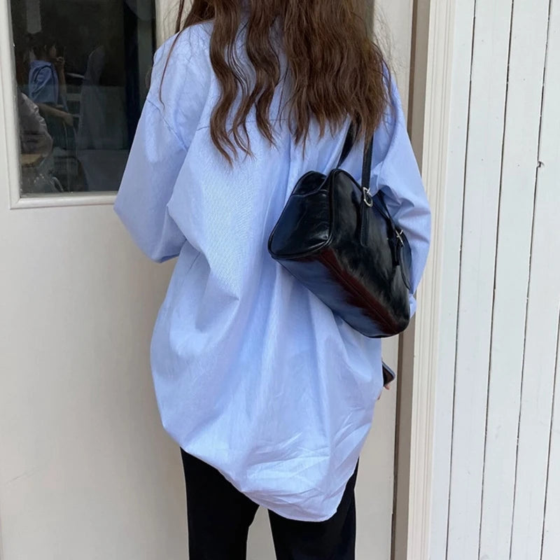 PU Leather Women Shoulder Bag Large Capacity Ladies Daily Tote