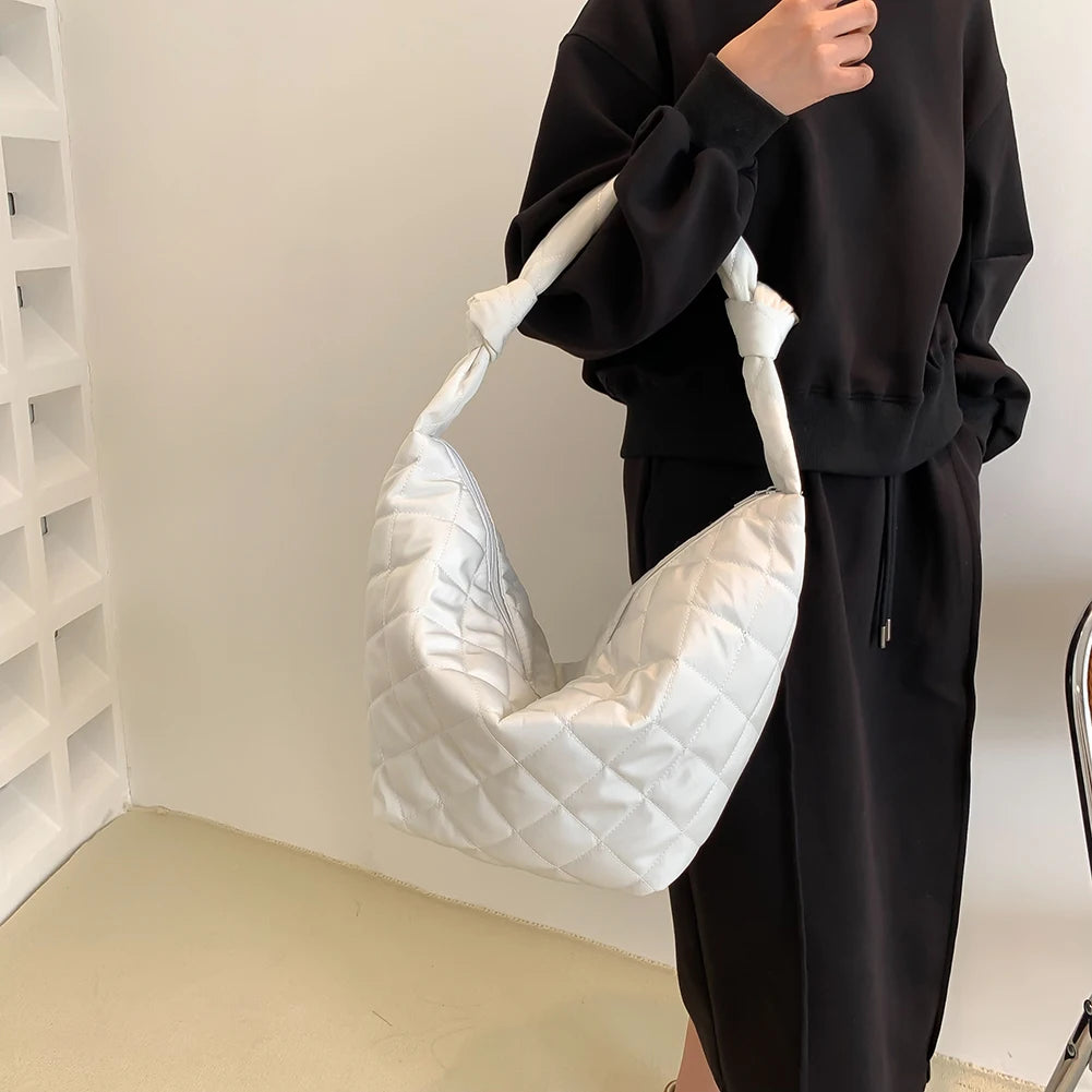 Cotton Padded Top-handle Totes for Women