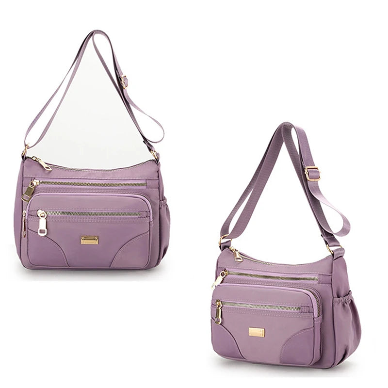 Women Shoulder Messenger Bag Nylon Lightweight Waterproof Crossbody