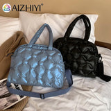 Women Space Cotton Shoulder Bags Winter Crossbody Large Capacity Down Bag