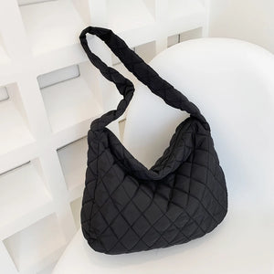 Women Winter Shoulder Bag Large Capacity Quilted Shopper Bag