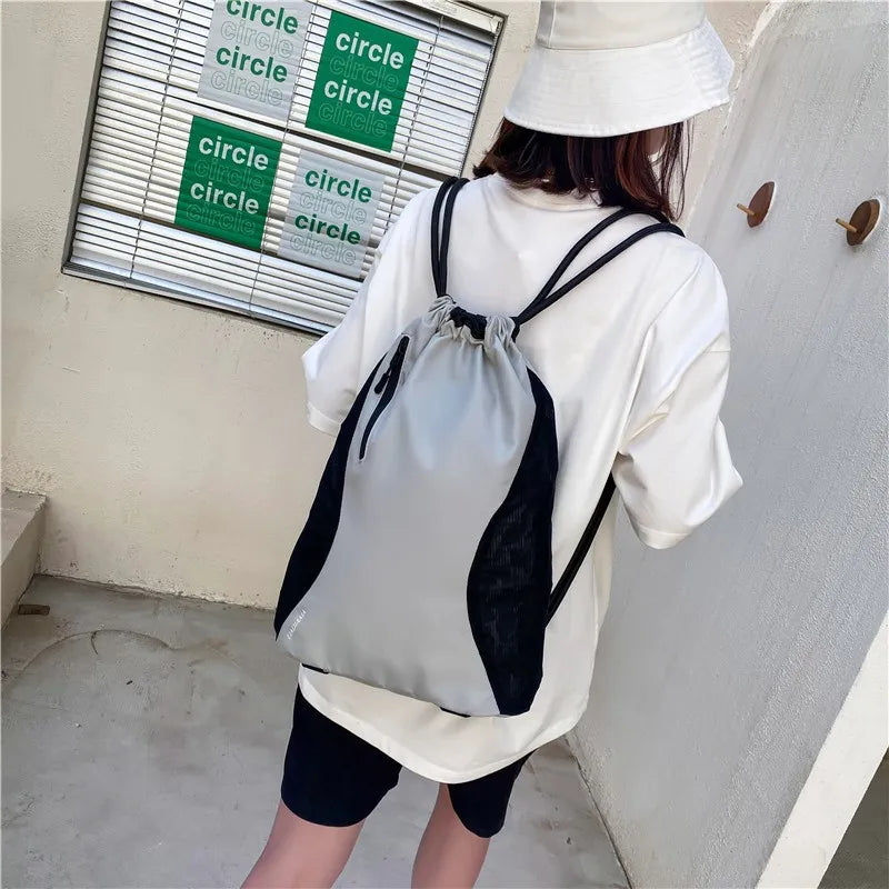 Women's Waterproof Drawstring Backpack for Yoga Fitness Travel