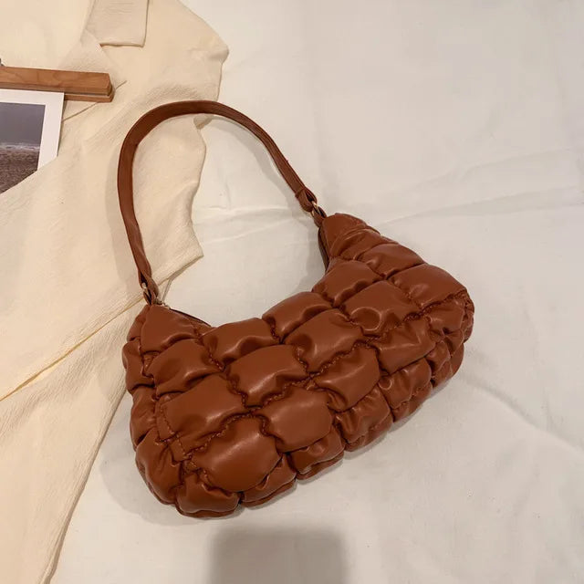 Women's Shoulder Bag Plaid Quilted Crossbody Handbag