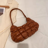 Women's Shoulder Bag Plaid Quilted Crossbody Handbag
