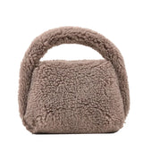 Colorful Plush Handbag Soft Mini Shoulder Totes Bag