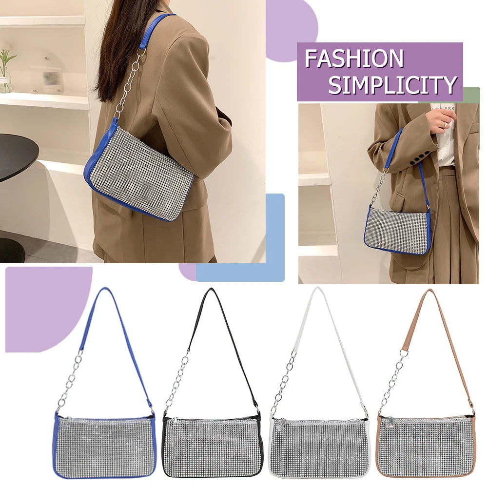 Bright Diamond Crossbody Messenger Bag for Girls