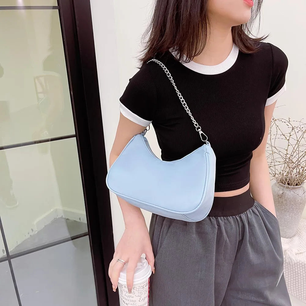 Casual Mini Chain Shoulder Bag Women Purses Handbag