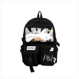 Soft Girl Transparent School Bag Casual Student Backpack