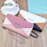 Women Long Wallet Clutch Bag with Zipper Pocket