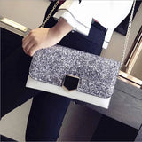 Leather Envelope Clutch Evening Bag