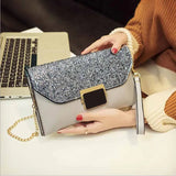Leather Envelope Clutch Evening Bag for Women