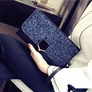 Leather Envelope Clutch Evening Bag