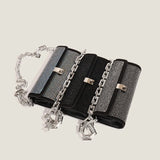 Flash Diamond Rhinestone Mini Tote Shoulder Messenger Bag