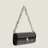 Flash Diamond Rhinestone Mini Tote Shoulder Messenger Bag