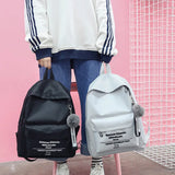 Fashion School Bag Teen Girls Women Backpack Girls Middle School Canvas