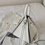 Triangle PU Leather Women's Mini Bag Handbag Shoulder Bag