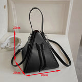 Triangle PU Leather Women's Mini Bag Handbag Shoulder Bag
