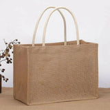 Burlap Tote Bags Blank Jute Shopping Handbag Gift Bags With Handle