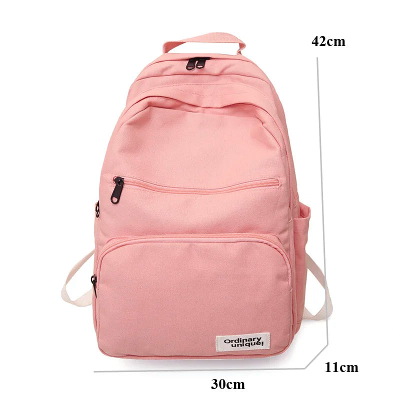 Preppy Style Casual Travel Bag Women Backpack