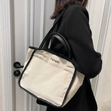 Casual Canvas Lady Handbag Large Capacity Tote Bag
