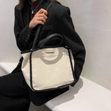 Casual Canvas Lady Handbag Large Capacity Tote Bag