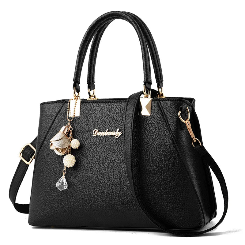 Casual Tassel PU Leather Totes Bag Women's Messenger Bags
