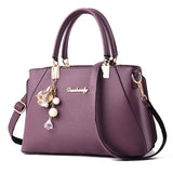 Casual Tassel PU Leather Totes Bag Women's Messenger Bags