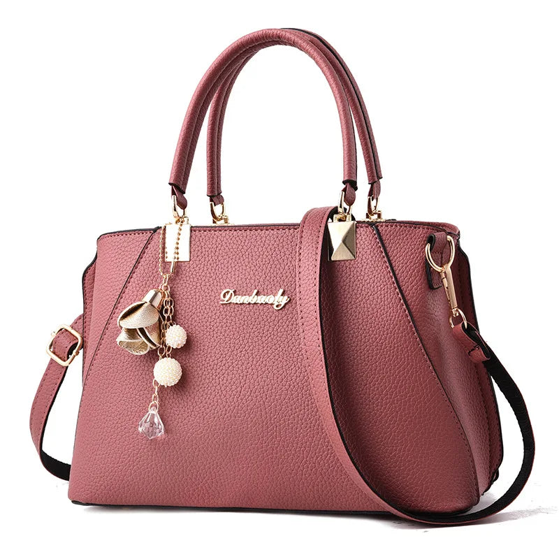 Casual Tassel PU Leather Totes Bag Women's Messenger Bags