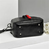 Small Shell Flap Messenger Bag Women Shoulder Tote Contrast Zipper Crossbody
