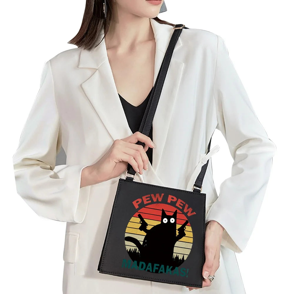 Pew Pattern Printing Single Shoulder Bag for Women