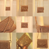 Women's Bling Crossbody Bag Rhinestone Mini Envelop Shoulder Purse