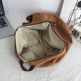 Female Canvas Fabric School Book Laptop Backpack Student Casual Street Travel