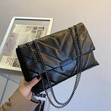 Casual Chain Shoulder Bags For Women Handbags Ladies PU Leather Crossbody