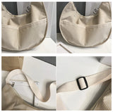 Casual Corduroy Shoulder Bag Women Large Capacity Hobo Crossbody Bag