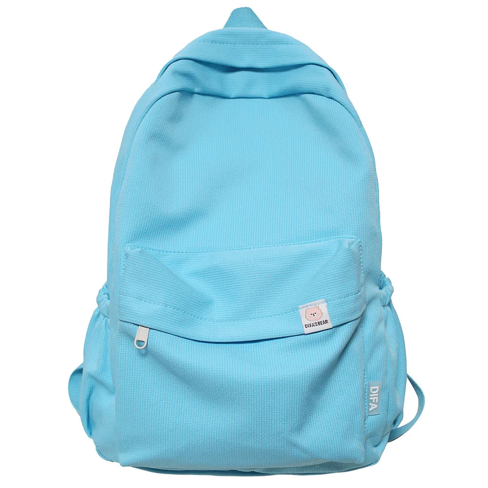 Female College Bag Cotton Fabric Student Women Backpacks