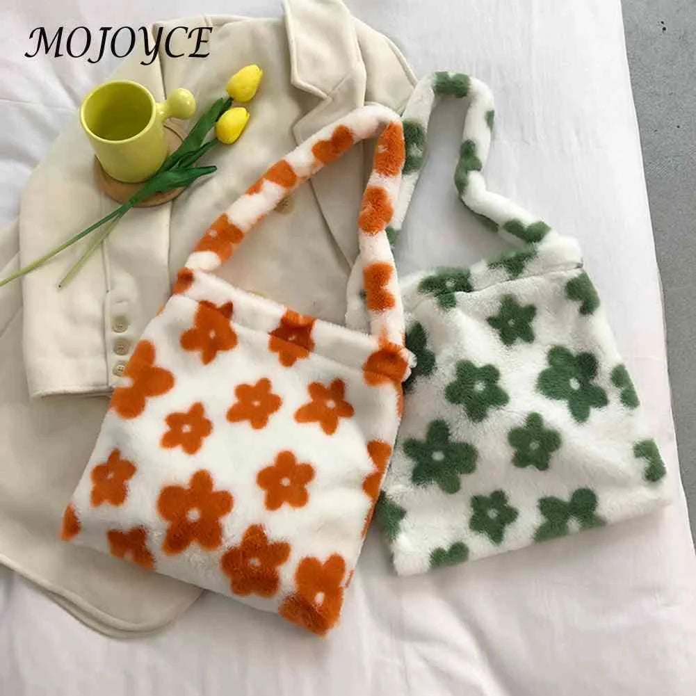 Women's Fluffy Shoulder Bag - Large Capacity Crossbody Bag