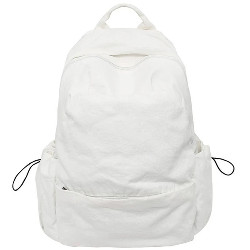 Female High Street Canvas Fabric Backpack