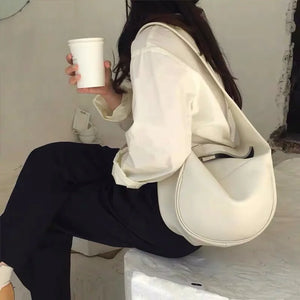 Women Large Capacity Hobo Bag Casual Shoulder Crossbody Wide Strap