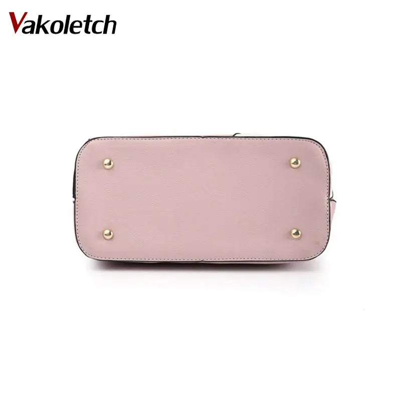Women's Sequined Chain Messenger Bag PU Leather Handbag
