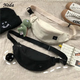 Women Canvas Waist Bag Casual Chest Bag Youth Bosom Bag