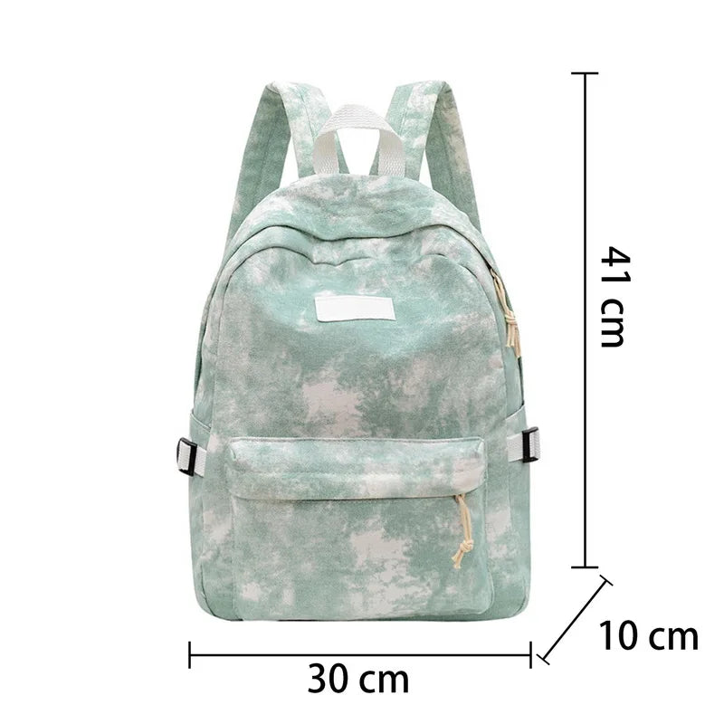 Casual Nylon Backpack for Women Shoulder Bag School Bag